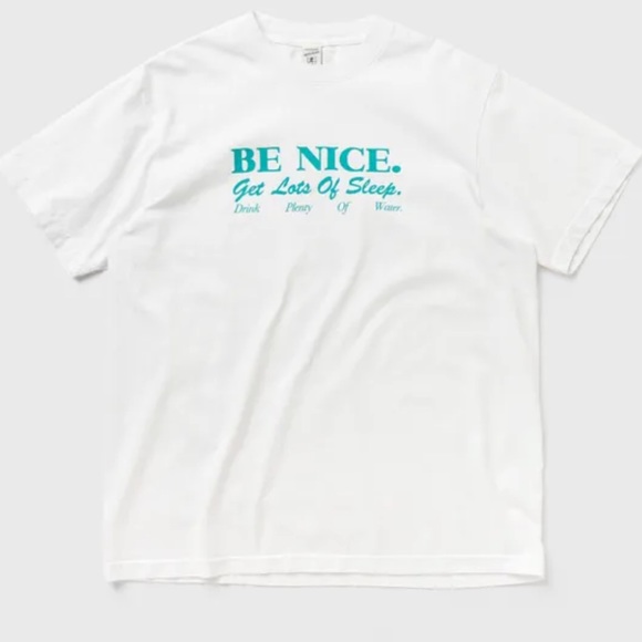 Sporty and Rich Tops - Sporty and Rich White and Blue Tee XS